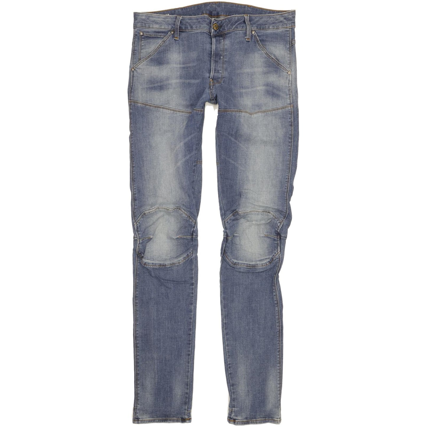 G-Star 5620 3D Men Blue Straight Slim Stretch Jeans W34 L37