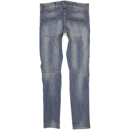 G-Star 5620 3D Men Blue Straight Slim Stretch Jeans W34 L37