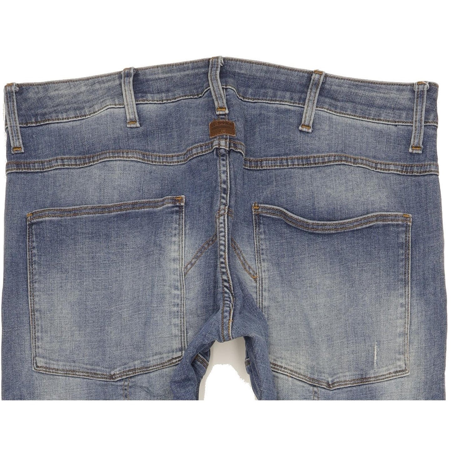 G-Star 5620 3D Men Blue Straight Slim Stretch Jeans W34 L37