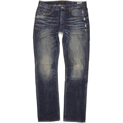 G-Star 3301 Men Blue Straight Regular Jeans W36 L36