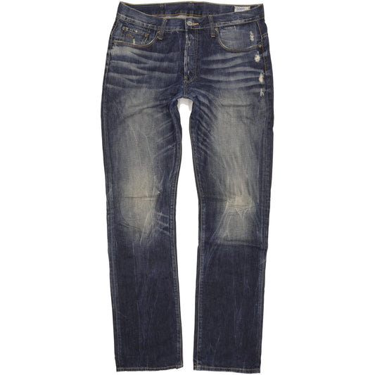 G-Star 3301 Men Blue Straight Regular Jeans W36 L36