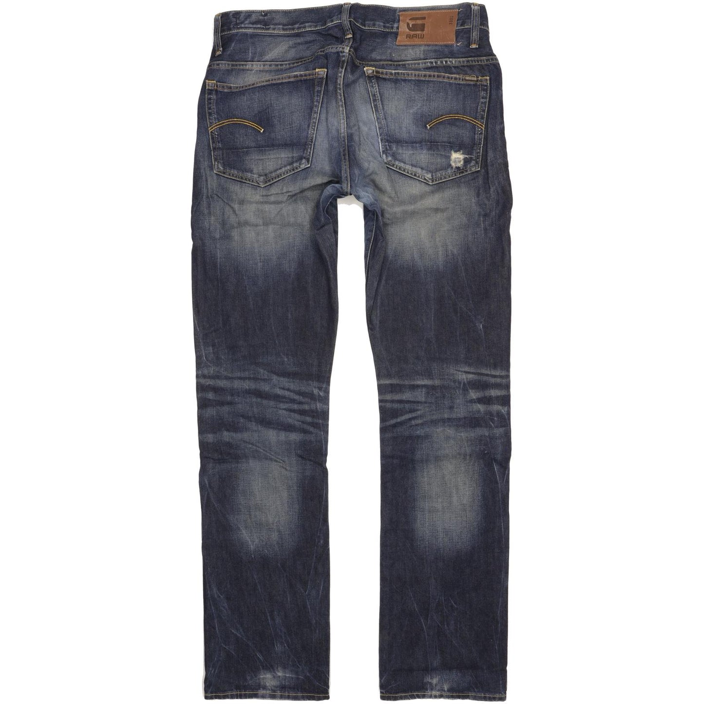 G-Star 3301 Men Blue Straight Regular Jeans W36 L36