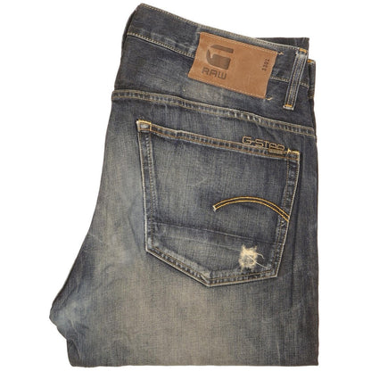 G-Star 3301 Men Blue Straight Regular Jeans W36 L36
