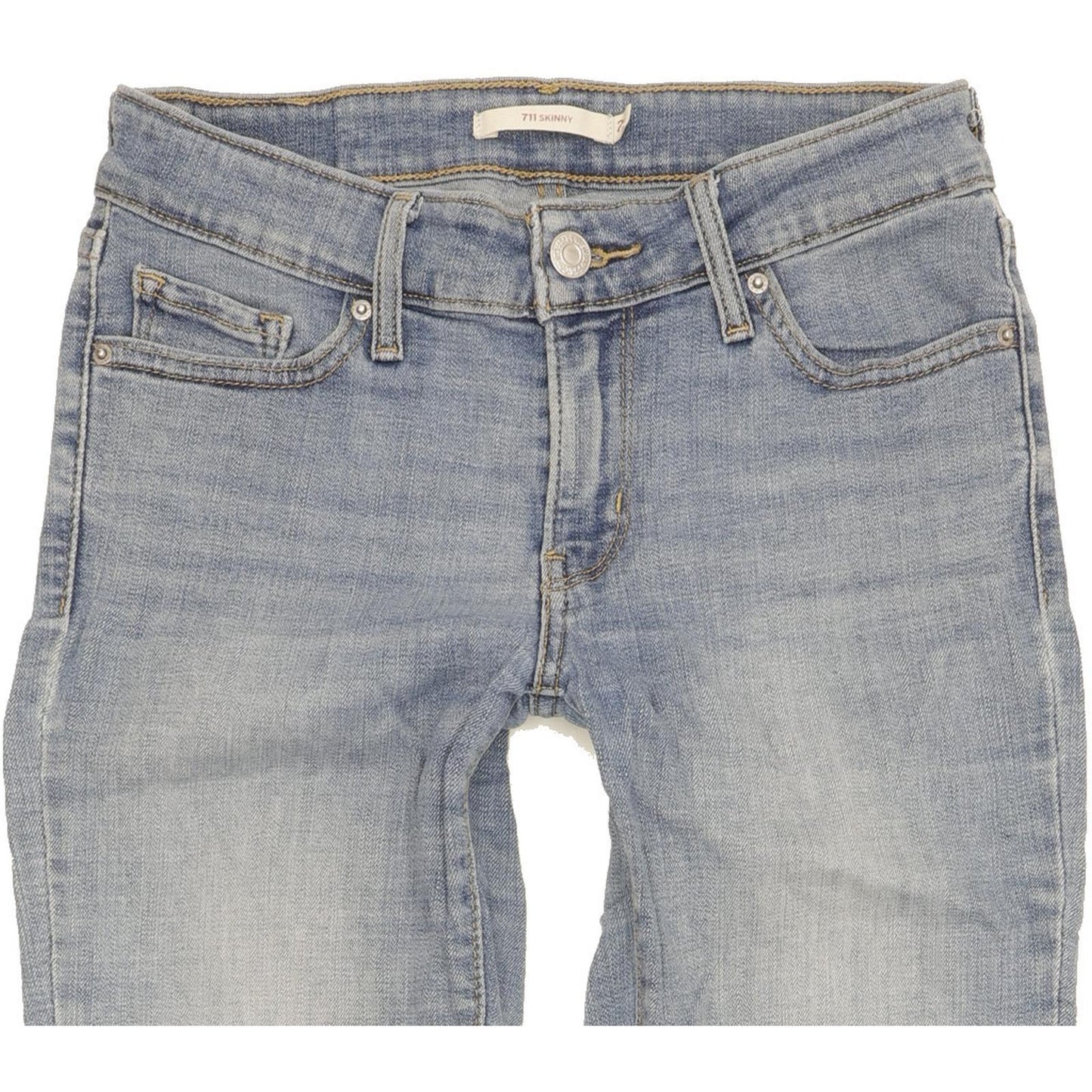 Levi's 711 Women Blue Skinny Slim Stretch Jeans W26 L28
