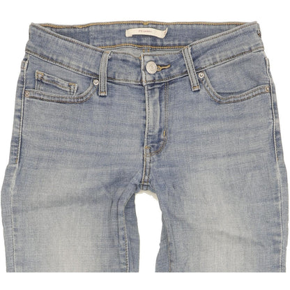 Levi's 711 Women Blue Skinny Slim Stretch Jeans W26 L28