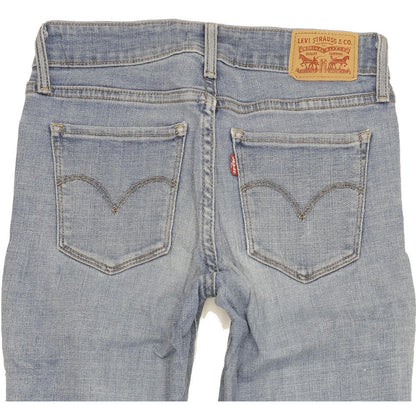 Levi's 711 Women Blue Skinny Slim Stretch Jeans W26 L28