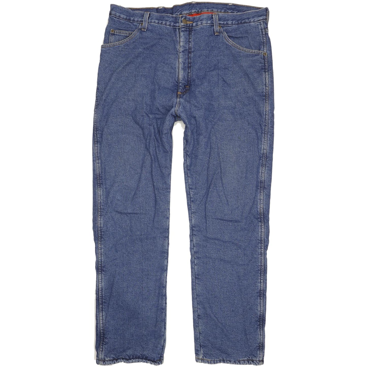Wrangler Fleece Lined Men Blue Straight Regular Jeans W40 L33