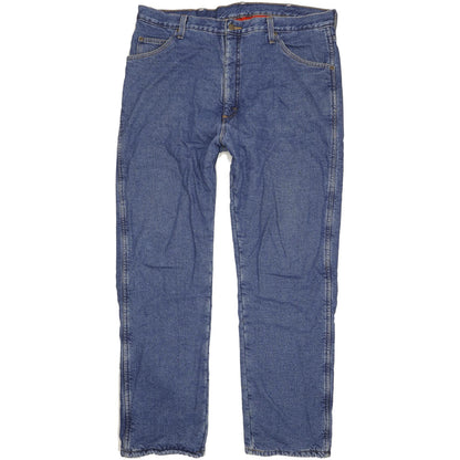 Wrangler Fleece Lined Men Blue Straight Regular Jeans W40 L33