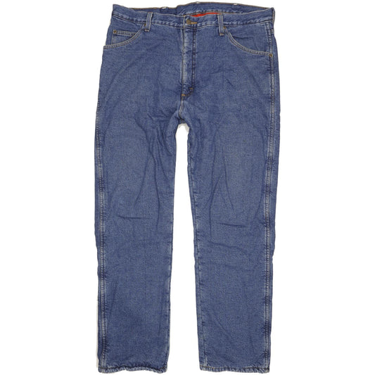 Wrangler Fleece Lined Men Blue Straight Regular Jeans W40 L33