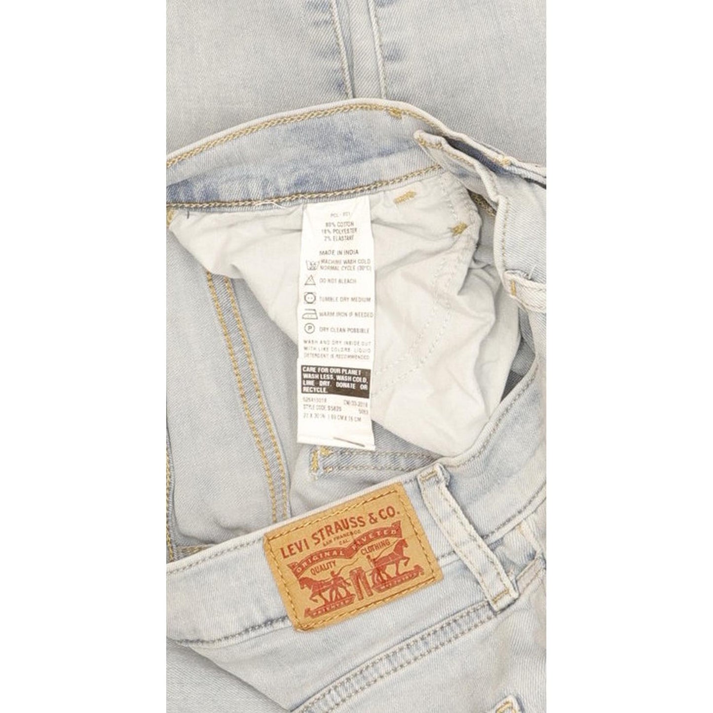 Levi's Mile Blue Skinny Slim Jeans High Waisted W27 L30