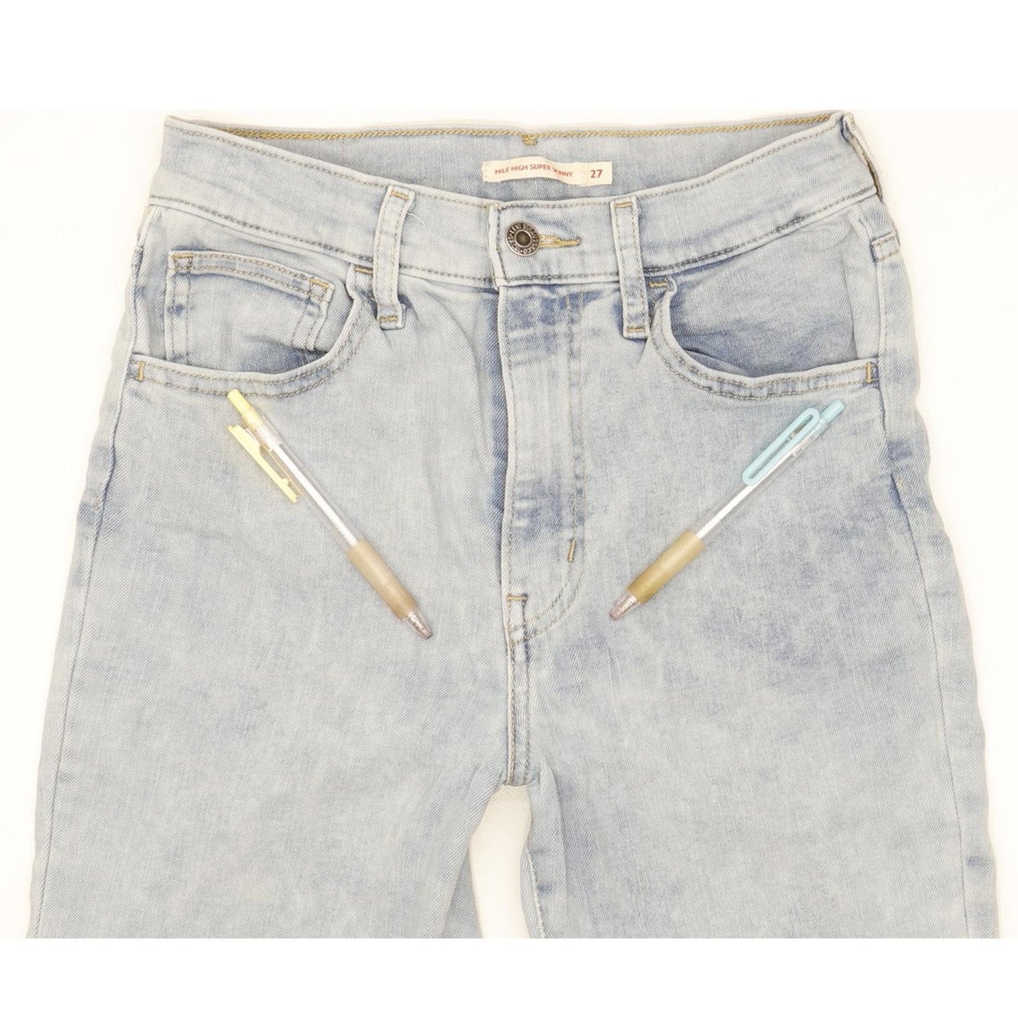 Levi's Mile Blue Skinny Slim Jeans High Waisted W27 L30