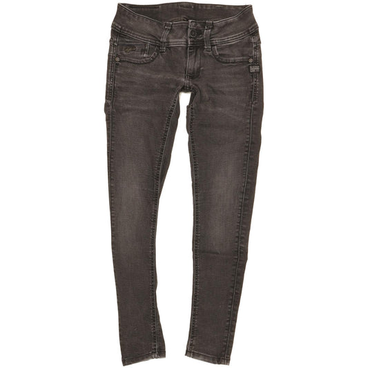 G-Star Women Black Skinny Slim Stretch Jeans W26 L27