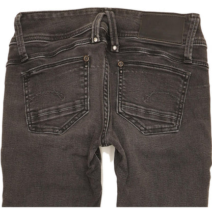 G-Star Women Black Skinny Slim Stretch Jeans W26 L27