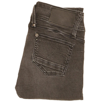 G-Star Women Black Skinny Slim Stretch Jeans W26 L27
