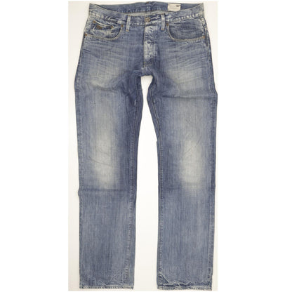 G-Star 3301 Men Blue Straight Regular Jeans W34 L37