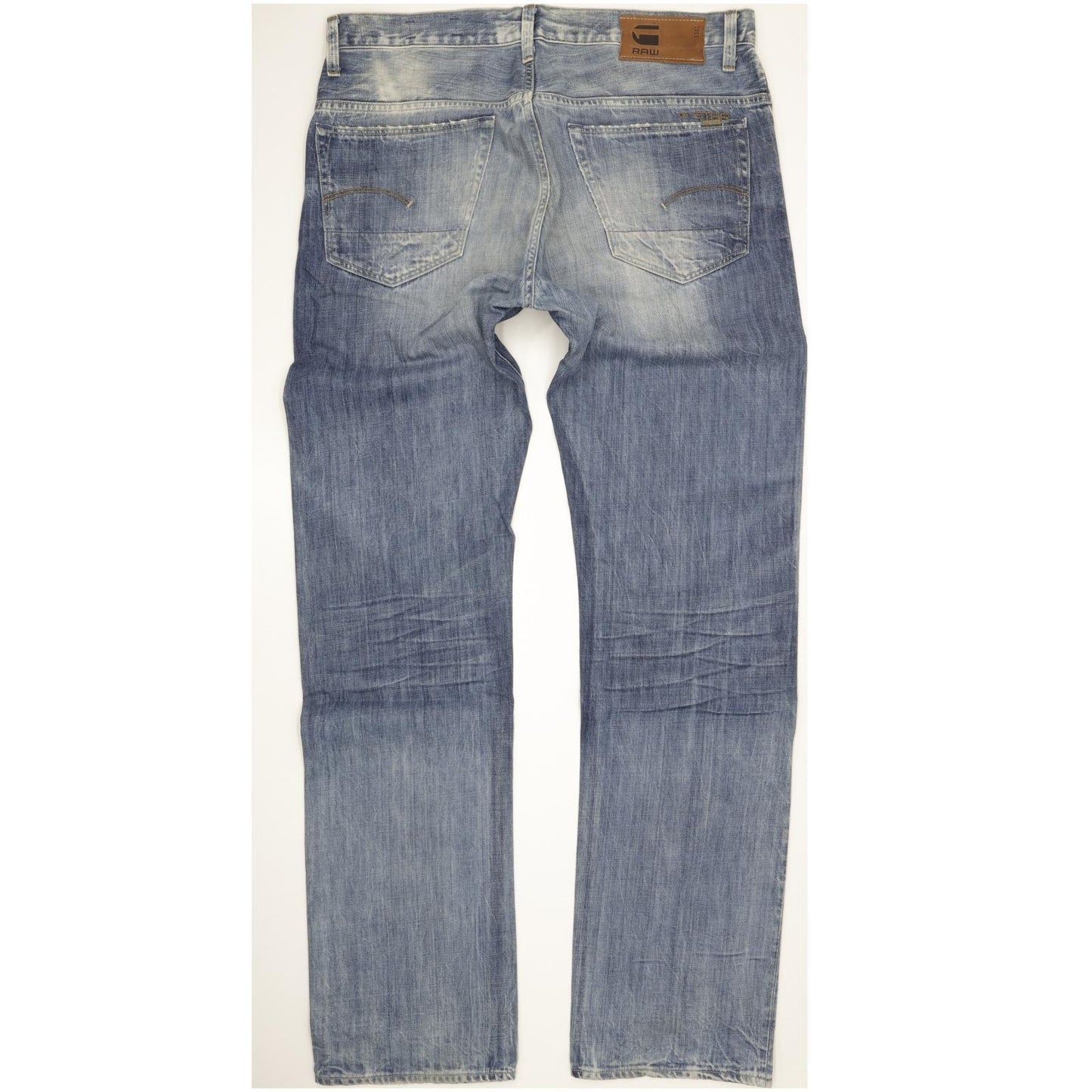 G-Star 3301 Men Blue Straight Regular Jeans W34 L37