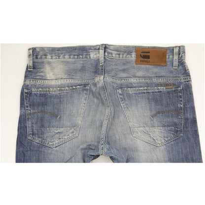 G-Star 3301 Men Blue Straight Regular Jeans W34 L37