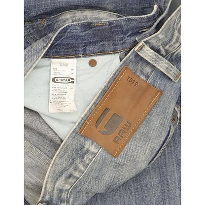 G-Star 3301 Men Blue Straight Regular Jeans W34 L37
