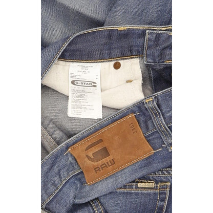 G-Star 3301 Men Blue Straight Slim Jeans W34 L36