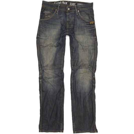 G-Star Jack Men Blue Straight Regular Jeans W34 L34
