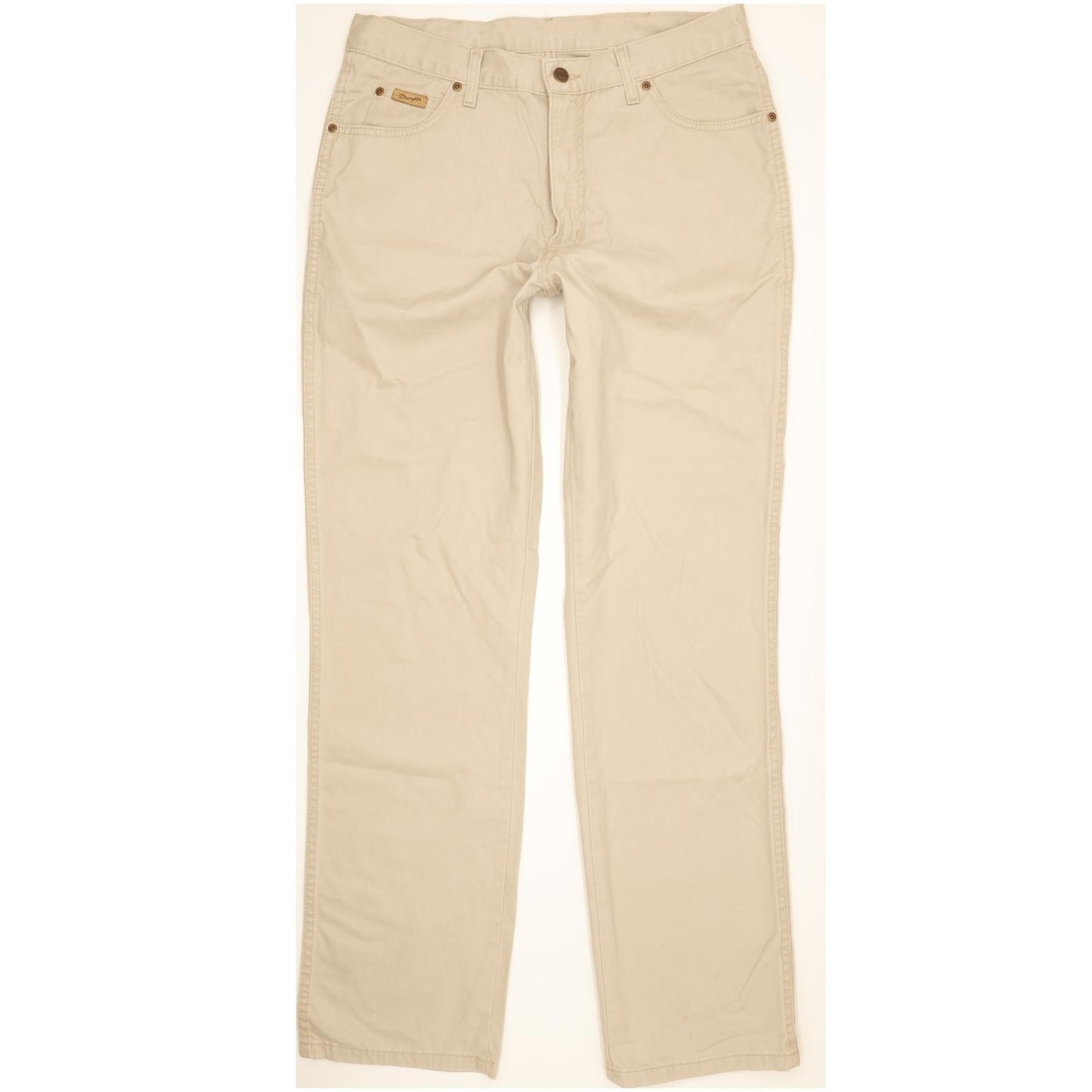 Wrangler Comfort Men Beige Straight Regular Jeans W34 L34