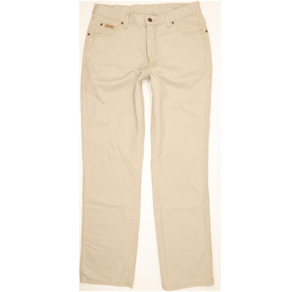 Wrangler Comfort Men Beige Straight Regular Jeans W34 L34