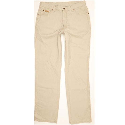 Wrangler Comfort Men Beige Straight Regular Jeans W34 L34