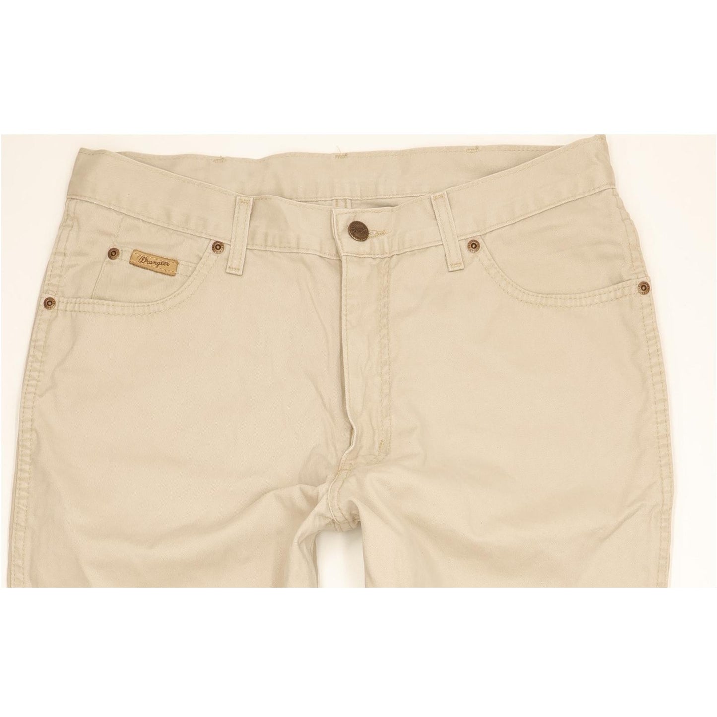 Wrangler Comfort Men Beige Straight Regular Jeans W34 L34