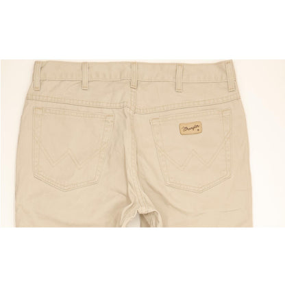 Wrangler Comfort Men Beige Straight Regular Jeans W34 L34