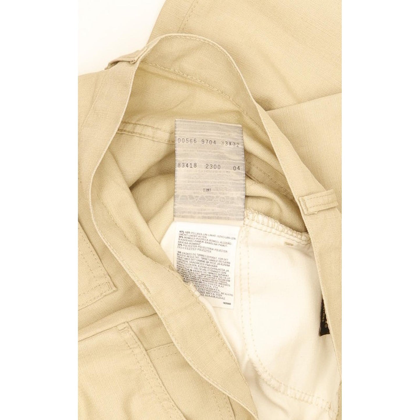 Levi's 566 Men Beige Straight Regular Jeans W32 L32