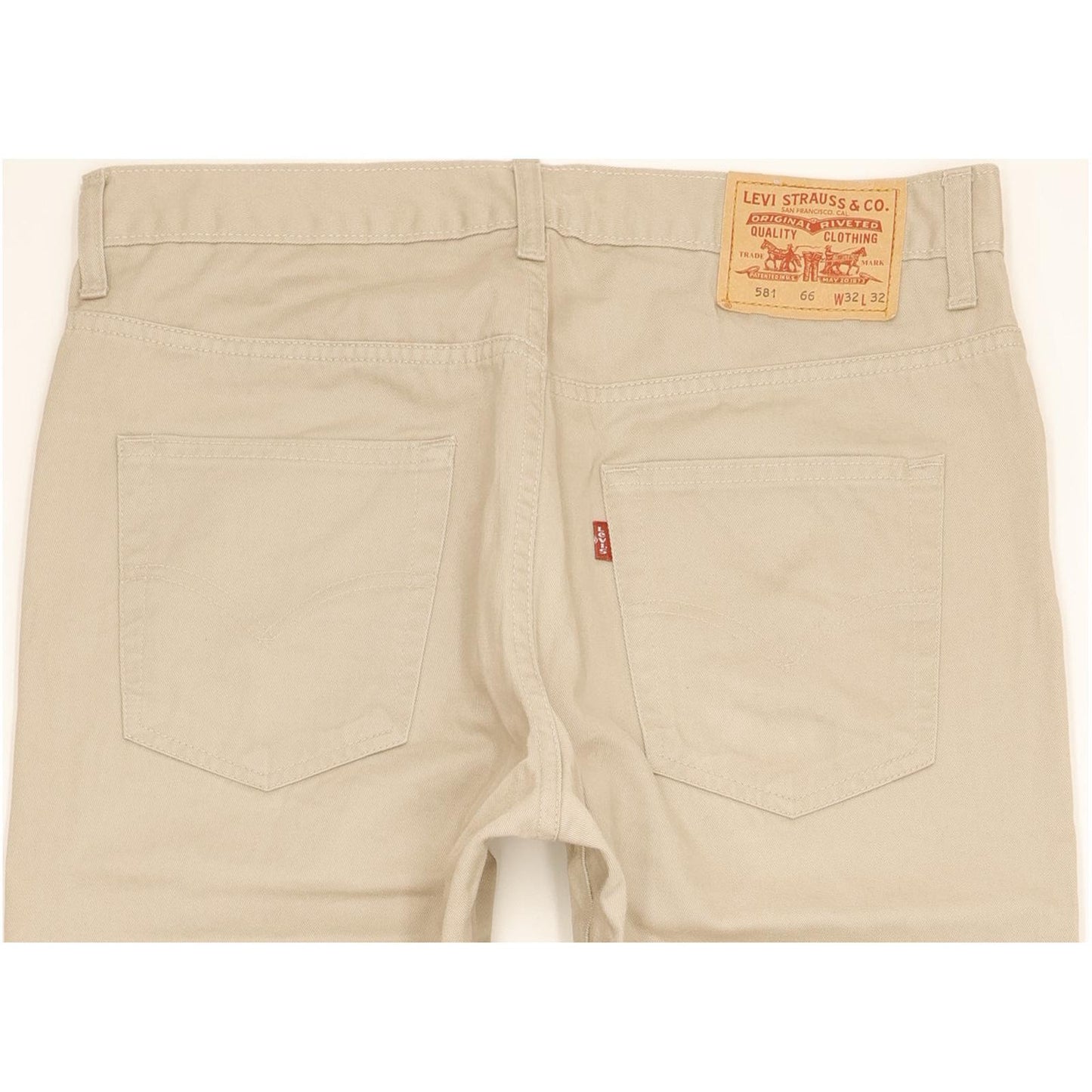Levi's 581 Men Beige Straight Regular Jeans W32 L32
