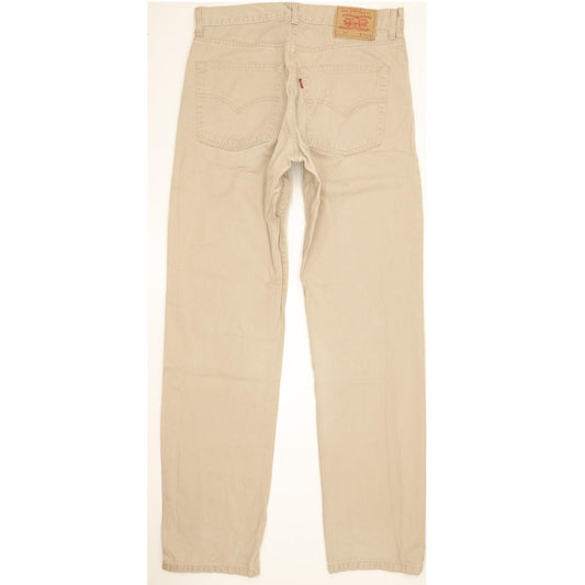 Levi's 521 Men Beige Straight Regular Jeans W33 L34