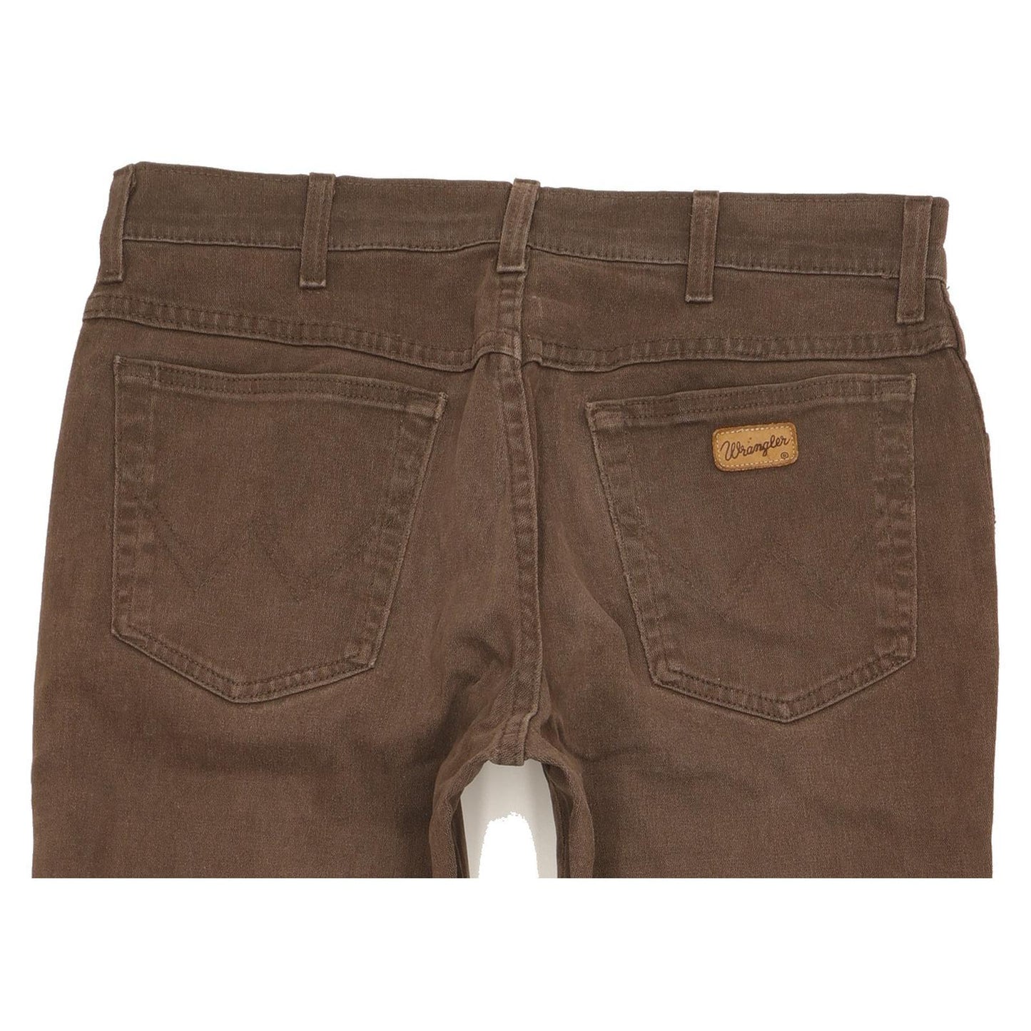 Wrangler Texas Men Brown Straight Regular Stretch Jeans W34 L29