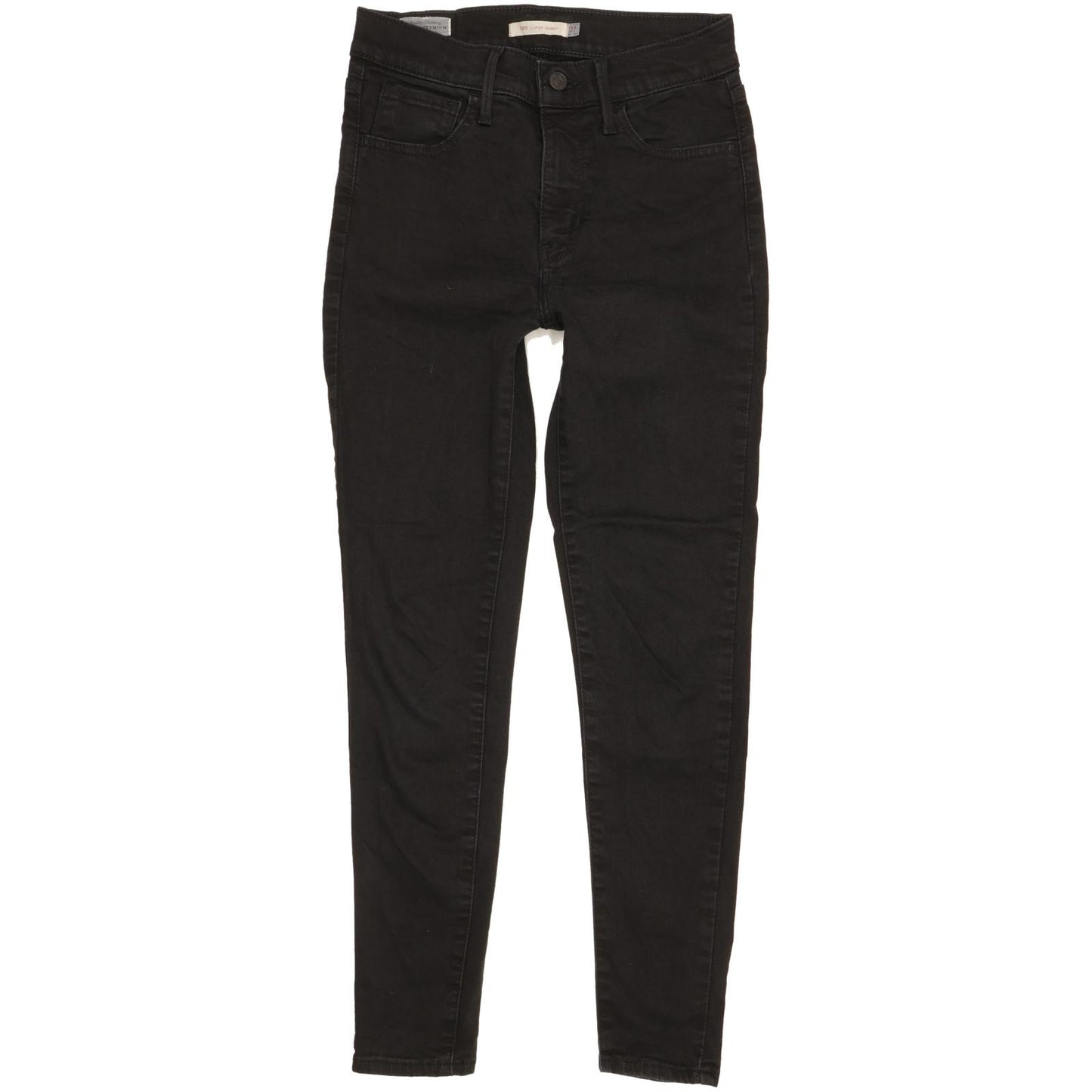 Levi's 720 Super Women Black Skinny Slim Stretch Jeans W27 L28