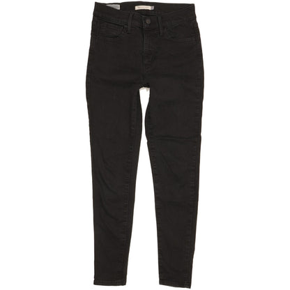 Levi's 720 Super Women Black Skinny Slim Stretch Jeans W27 L28