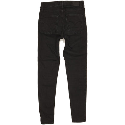 Levi's 720 Super Women Black Skinny Slim Stretch Jeans W27 L28