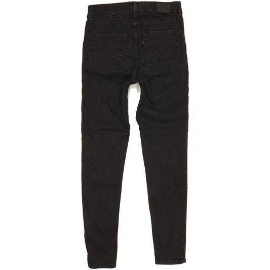 Levi's 720 Super Women Black Skinny Slim Stretch Jeans W27 L28