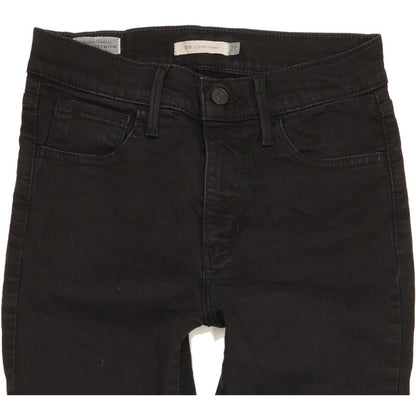 Levi's 720 Super Women Black Skinny Slim Stretch Jeans W27 L28