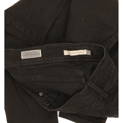 Levi's 720 Super Women Black Skinny Slim Stretch Jeans W27 L28
