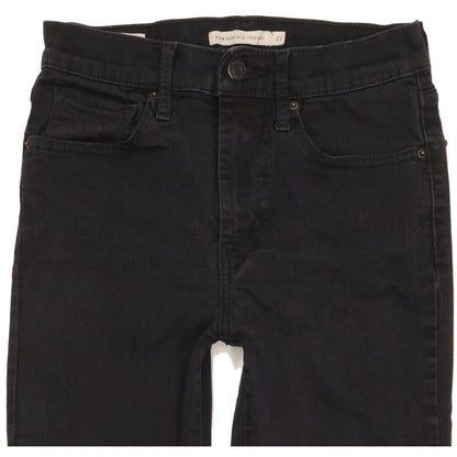 Levi's 724 Women Black Straight Slim Stretch Jeans W27 L28