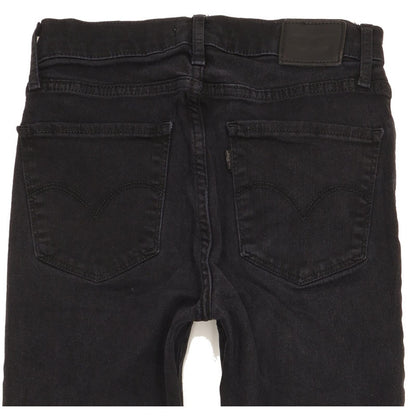 Levi's 724 Women Black Straight Slim Stretch Jeans W27 L28