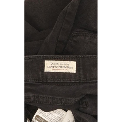 Levi's 724 Women Black Straight Slim Stretch Jeans W27 L28
