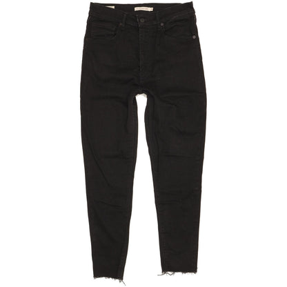 Levi's Mile Black Skinny Slim Stretch Jeans High Waisted W30 L26