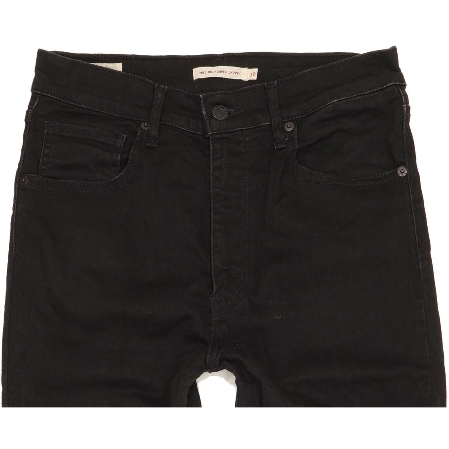 Levi's Mile Black Skinny Slim Stretch Jeans High Waisted W30 L26