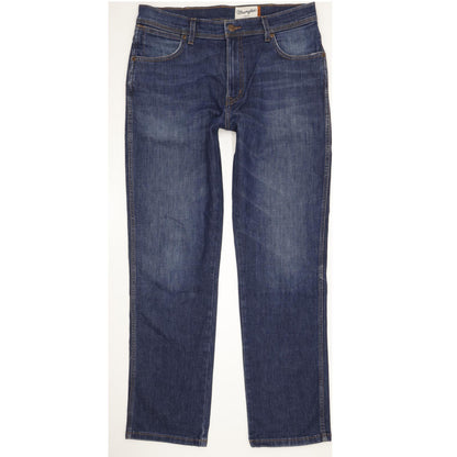 Wrangler Texas Men Blue Straight Regular Jeans W34 L32