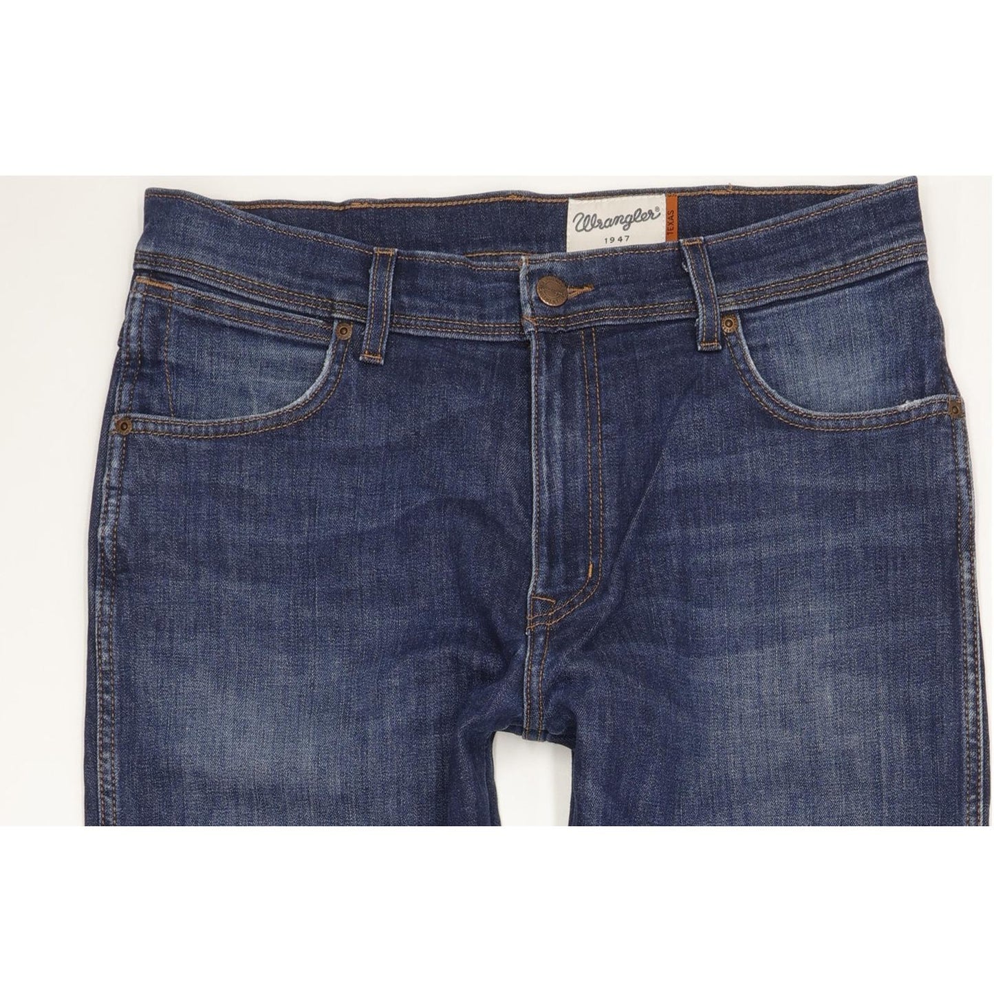 Wrangler Texas Men Blue Straight Regular Jeans W34 L32