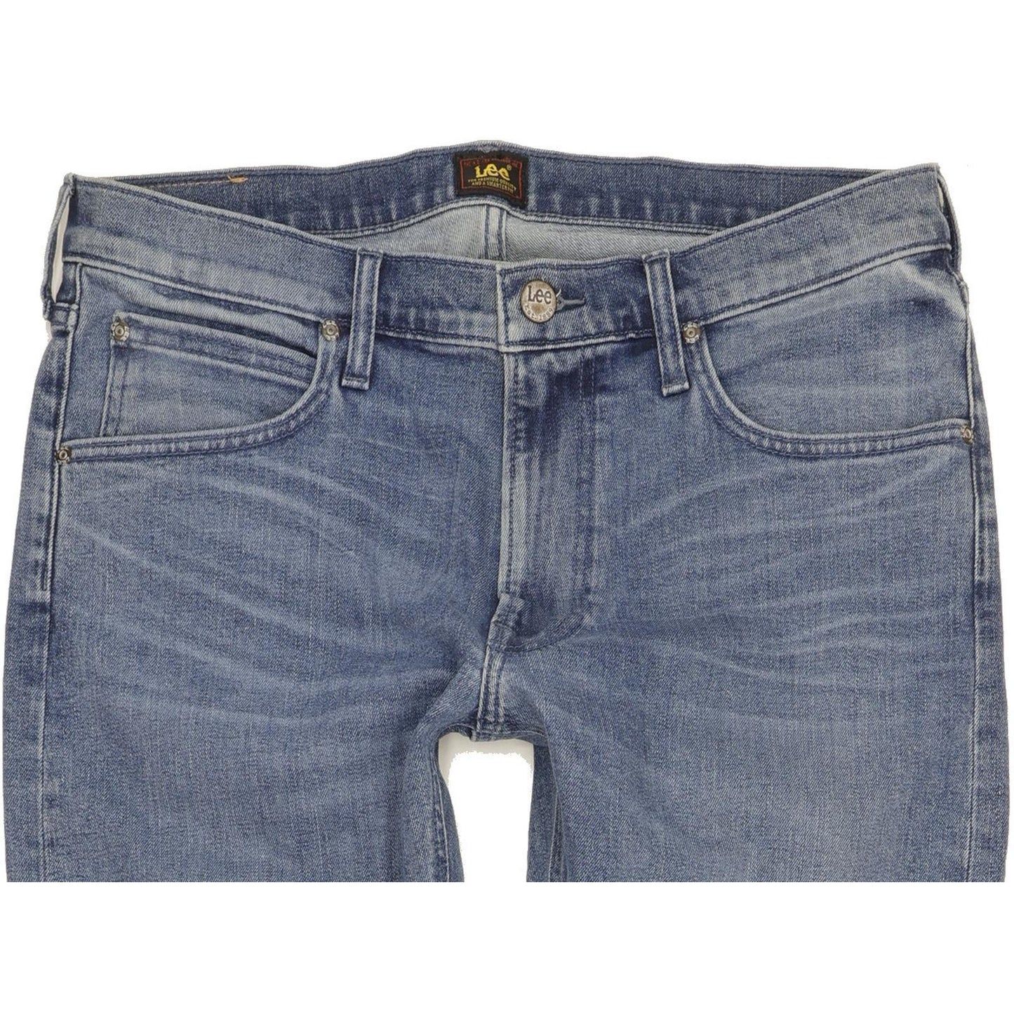 Lee Luke Men Blue Skinny Slim Stretch Jeans W33 L34