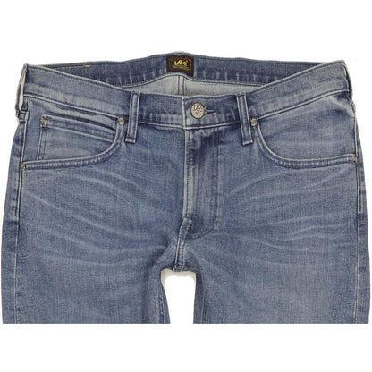 Lee Luke Men Blue Skinny Slim Stretch Jeans W33 L34