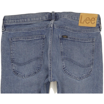 Lee Luke Men Blue Skinny Slim Stretch Jeans W33 L34