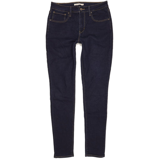 Levi's 721 Blue Skinny Slim Stretch Jeans High Waisted W30 L32